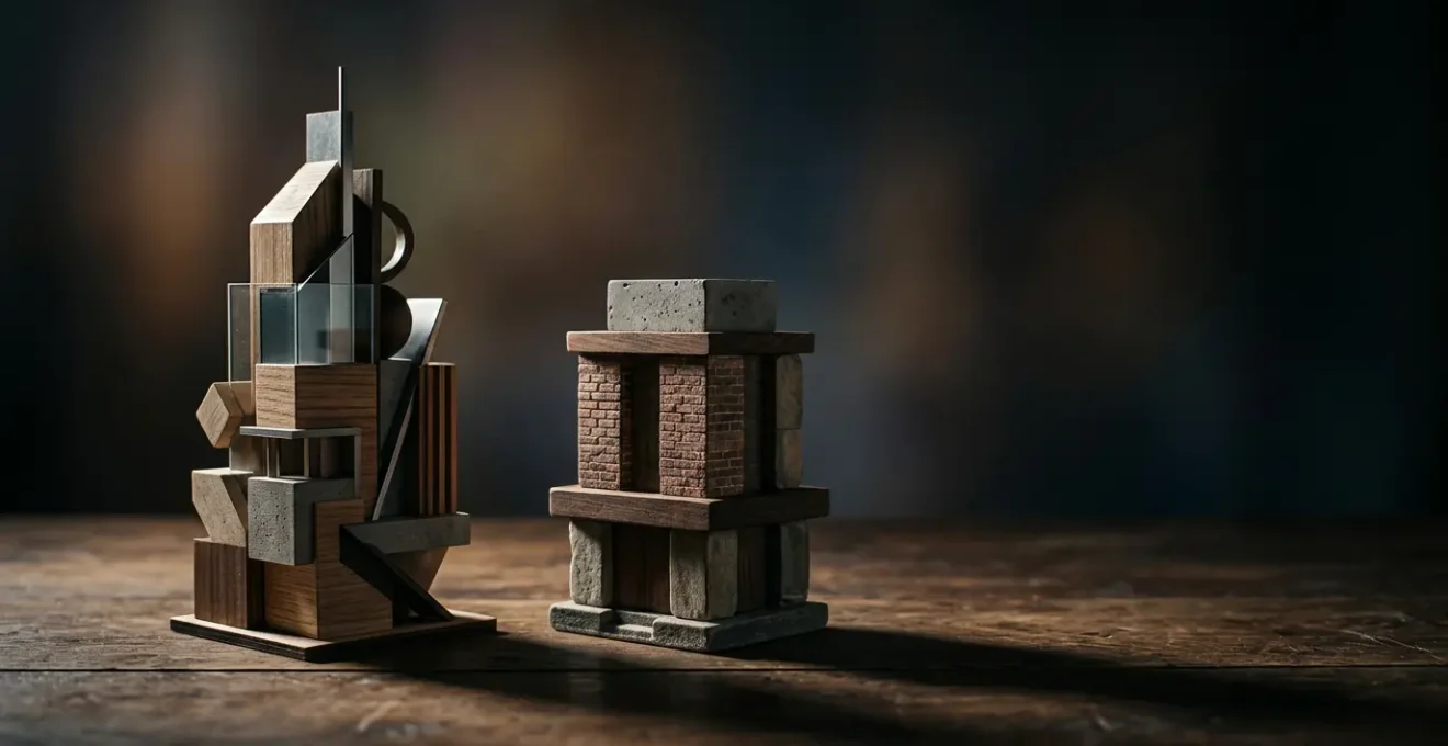 Représentation symbolique de la comparaison entre deux stratégies d'investissement immobilier pour un rendement optimal