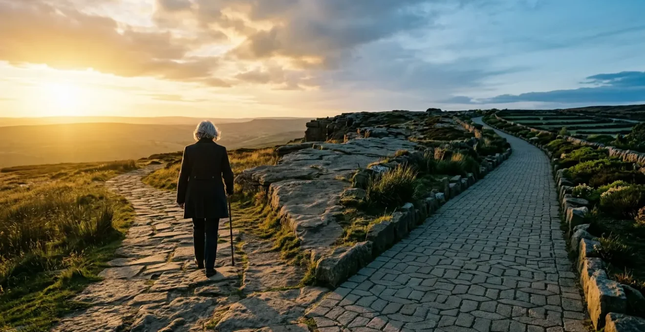 Scène symbolisant le choix crucial entre liberté et sécurité financière à la retraite
