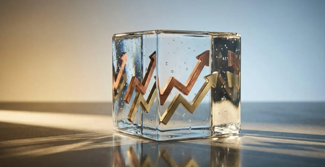 Concept visuel illustrant le mirage du gain facile dans le trading financier