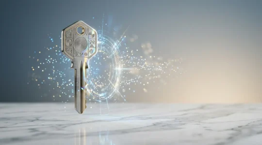 Concept de token numérique comme clé d'accès à des services exclusifs dans l'écosystème financier Web3